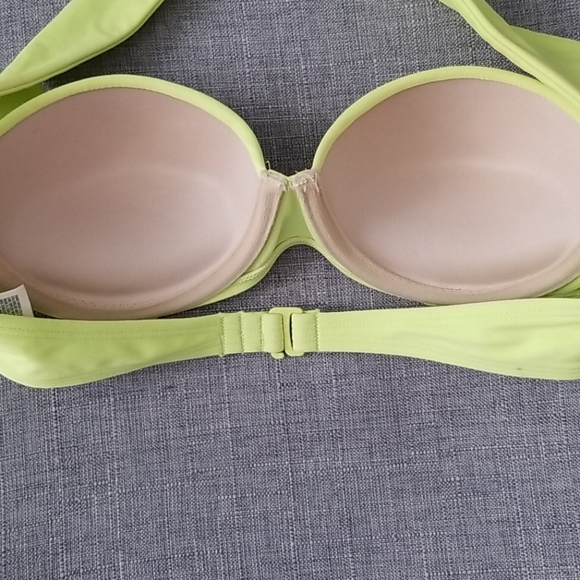 Lime green / fluorescent structured bikini - Picture 4 of 6